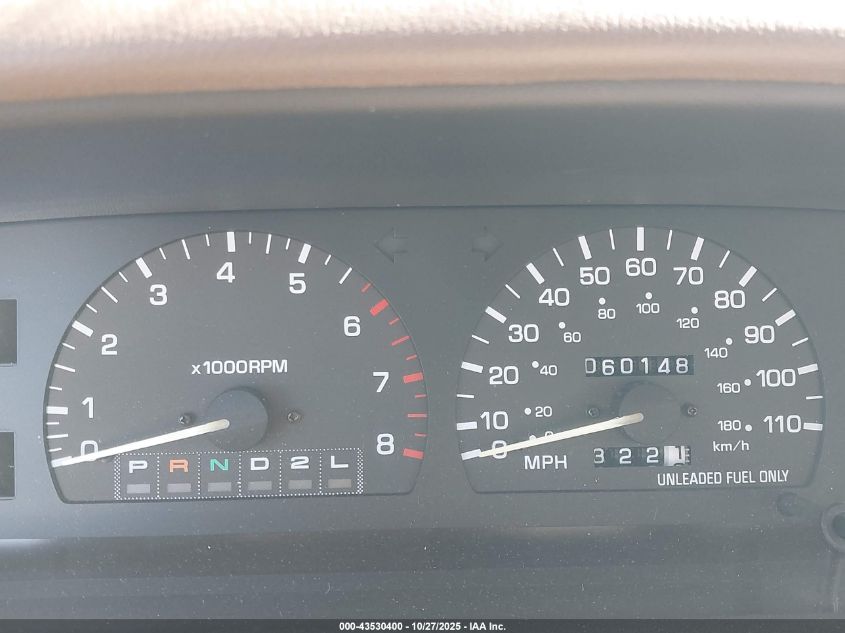 1993 Toyota T100 VIN: JT4VD10A4P0007178 Lot: 43530400