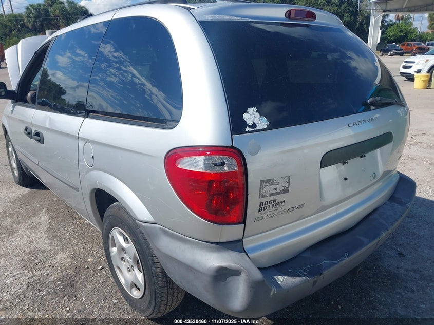 2002 Dodge Caravan Se VIN: 1B4GP25342B668784 Lot: 43530460