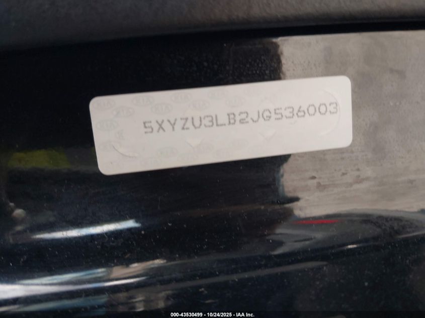 2018 HYUNDAI SANTA FE SPORT 2.4L 5XYZU3LB2JG536003