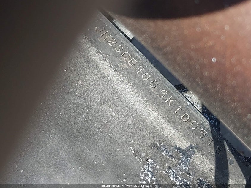 2009 Honda Cbr1000 Rr VIN: JH2SC59009K100916 Lot: 43530556