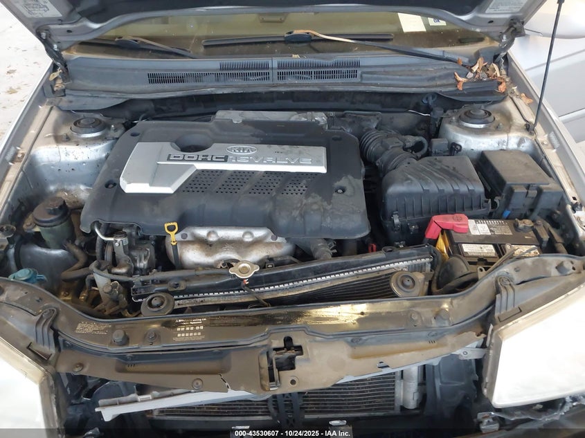 2004 Kia Spectra Ex/Lx VIN: KNAFE121245008503 Lot: 43530607