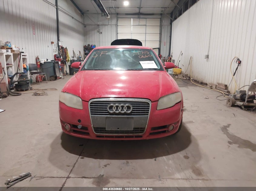 2007 Audi A4 2.0T VIN: WAUAF78E57A008978 Lot: 43530660