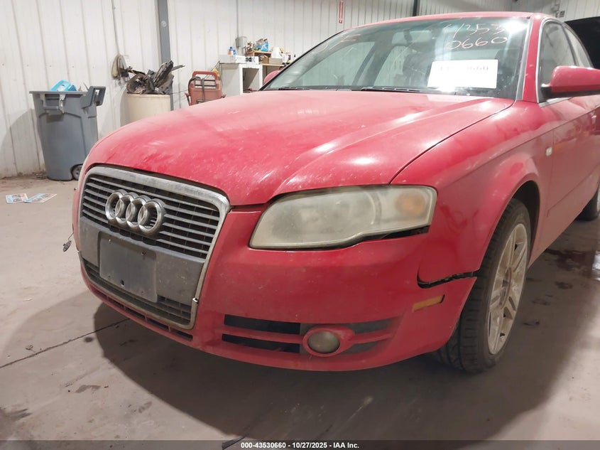 2007 Audi A4 2.0T VIN: WAUAF78E57A008978 Lot: 43530660