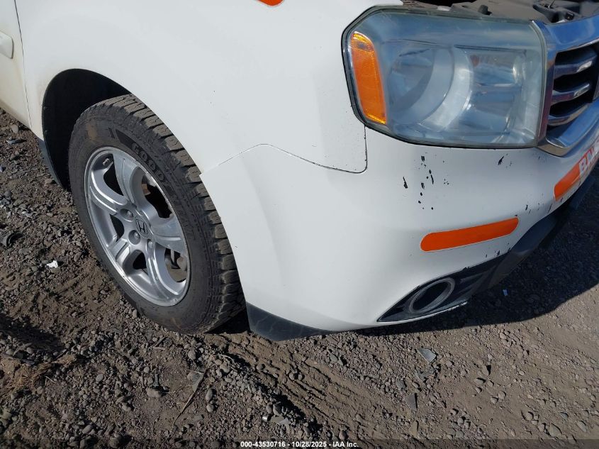 2014 Honda Pilot Ex-L VIN: 5FNYF4H56EB028533 Lot: 43530716