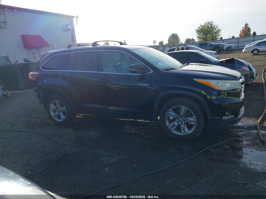 2015 TOYOTA HIGHLANDER HYBRID LIMITED PLATINUM V6 5TDDCRFH1FS009600