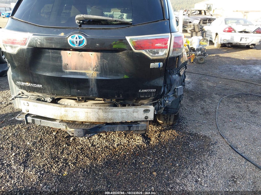 2015 TOYOTA HIGHLANDER HYBRID LIMITED PLATINUM V6 5TDDCRFH1FS009600