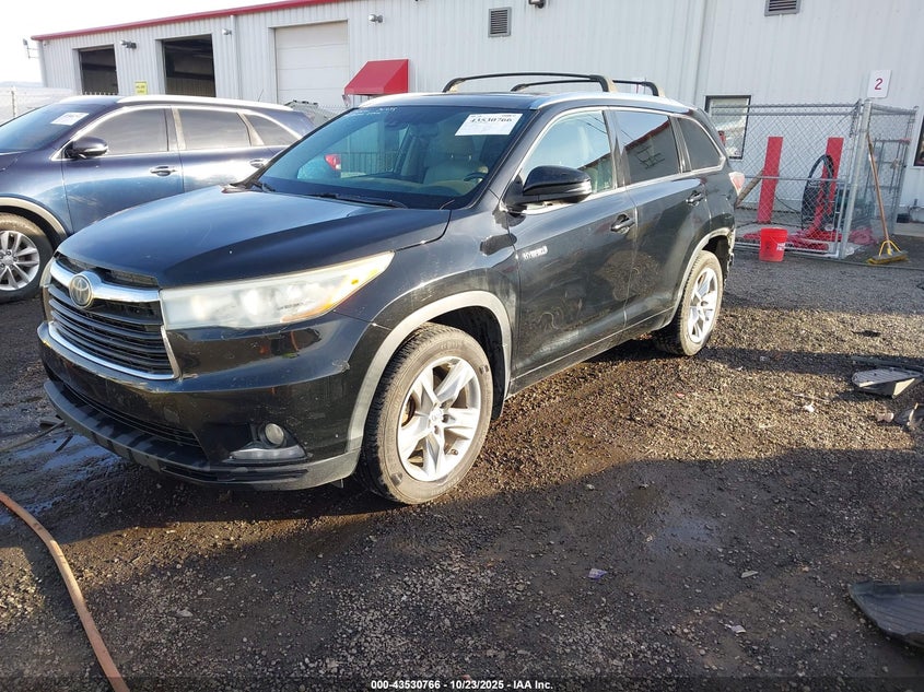 2015 TOYOTA HIGHLANDER HYBRID LIMITED PLATINUM V6 5TDDCRFH1FS009600