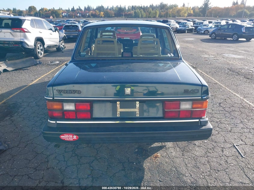 1991 Volvo 240 VIN: YV1AA8842M1453392 Lot: 43530798
