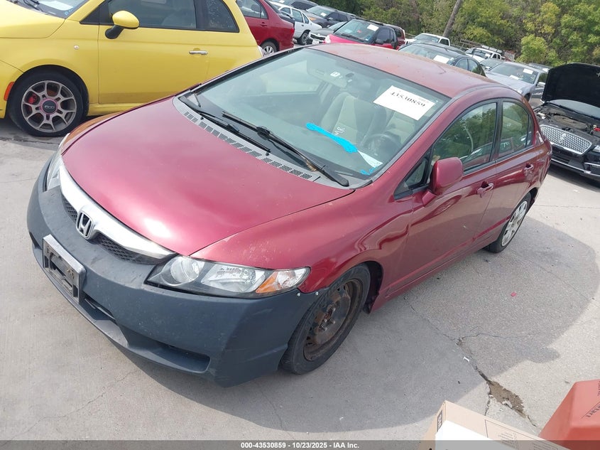 2HGFA16539H328880 2009 HONDA CIVIC photo no. 2