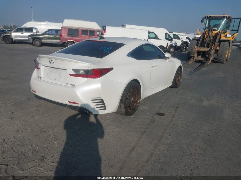 Vin: jthhe5bc4f5000893, lot: 44025985, lexus rc 350 20154