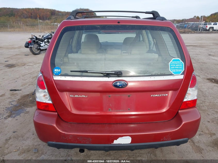 2006 Subaru Forester 2.5X VIN: JF1SG63606G728026 Lot: 43531044
