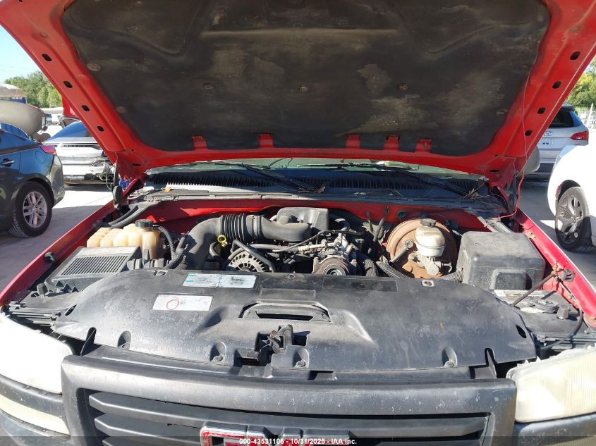 2005 GMC Sierra 1500 Work Truck VIN: 1GTEC14X15Z249887 Lot: 43531106