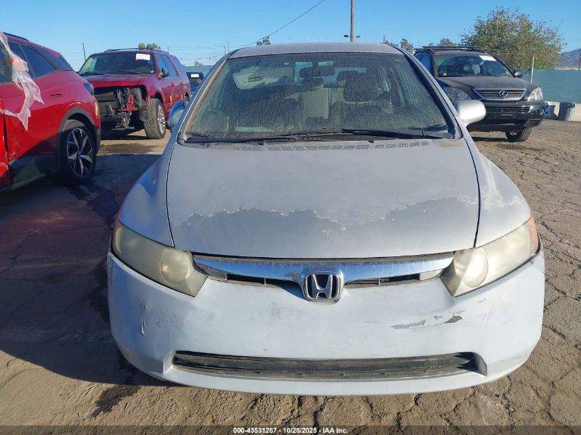 2008 Honda Civic Lx VIN: 2HGFA16508H324316 Lot: 43531287