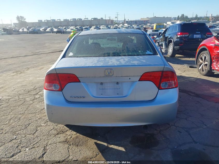 2008 Honda Civic Lx VIN: 2HGFA16508H324316 Lot: 43531287