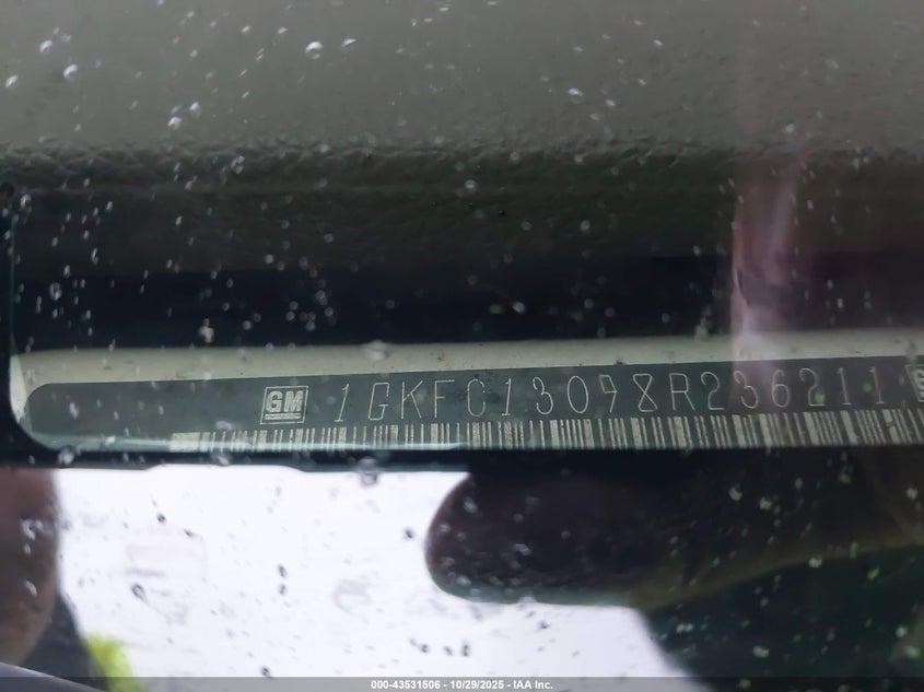 2008 GMC Yukon Slt VIN: 1GKFC13098R236211 Lot: 43531506