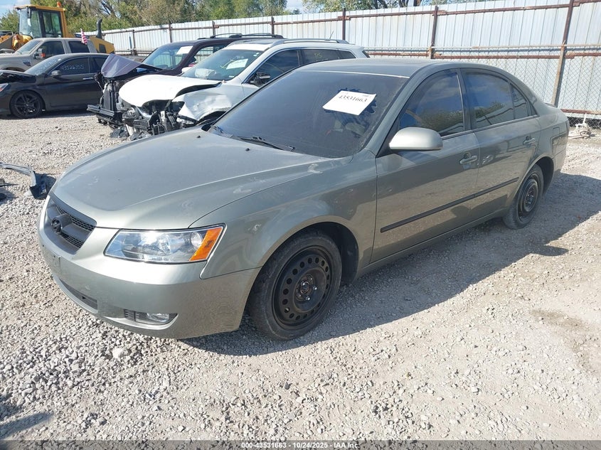 5NPEU46F57H215108 2007 HYUNDAI SONATA photo no. 2