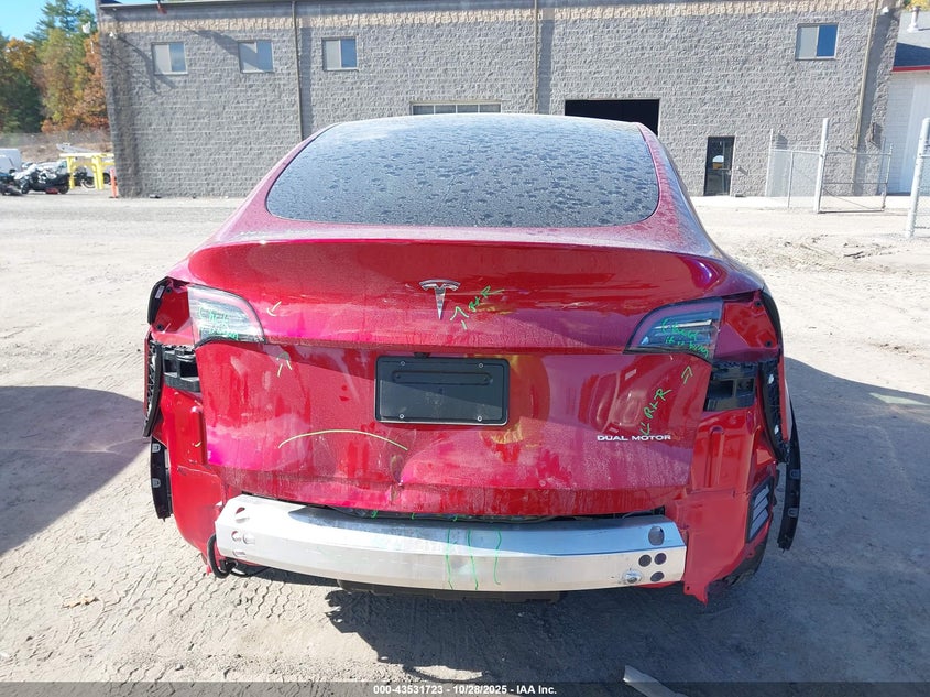2024 Tesla Model Y Long Range Dual Motor All-Wheel Drive VIN: 7SAYGDEE5RF034978 Lot: 43531723