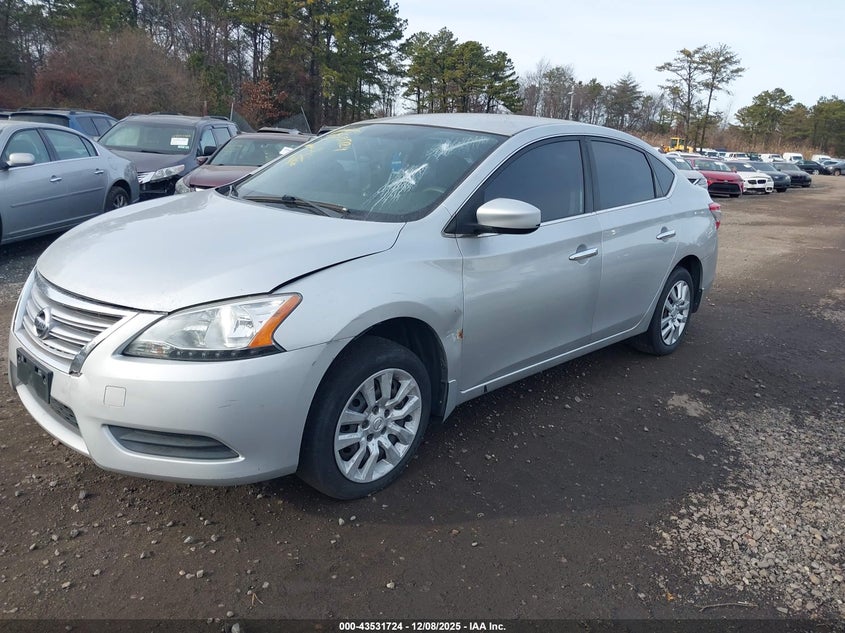 3N1AB7APXEL681669 2014 NISSAN SENTRA photo no. 2