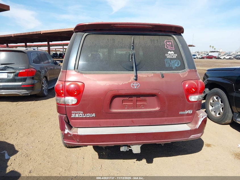 2007 Toyota Sequoia Limited V8 VIN: 5TDZT38A17S294125 Lot: 43531737
