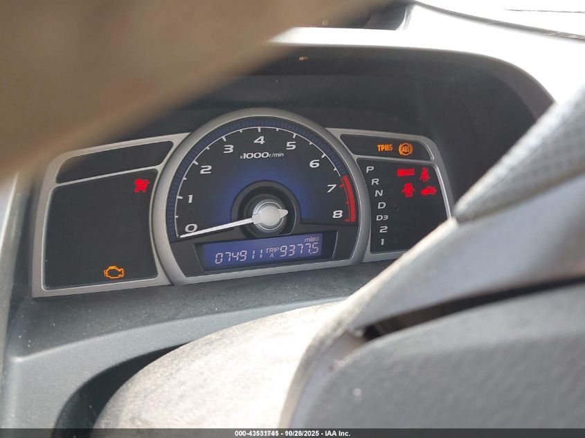 2008 Honda Civic Lx VIN: 2HGFG12678H565903 Lot: 43531745