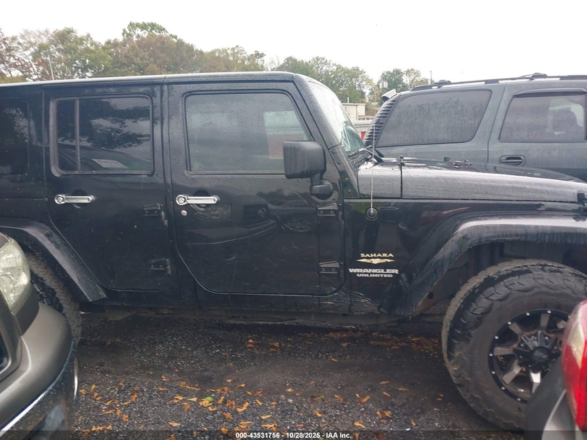 2013 Jeep Wrangler Unlimited Sahara VIN: 1C4HJWEG7DL645421 Lot: 43531756
