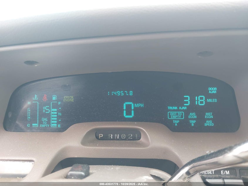 1997 Mercury Grand Marquis Ls VIN: 2MELM75W1VX645870 Lot: 43531778