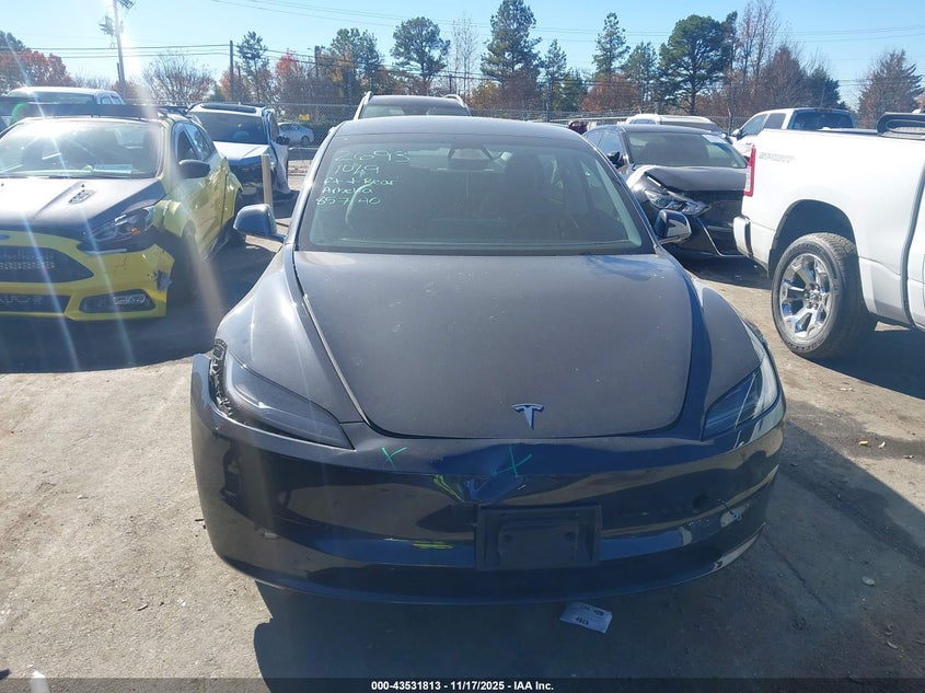 2024 Tesla Model 3 Long Range Dual Motor All-Wheel Drive/Rear-Wheel Drive VIN: 5YJ3E1EA8RF857140 Lot: 43531813