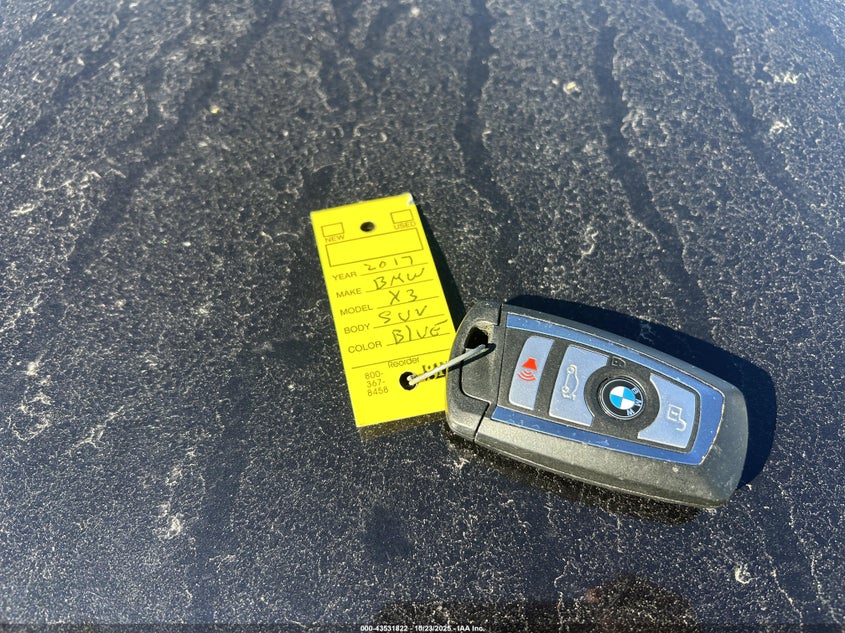 2017 BMW X3 SDRIVE28I 5UXWZ7C34H0X42863
