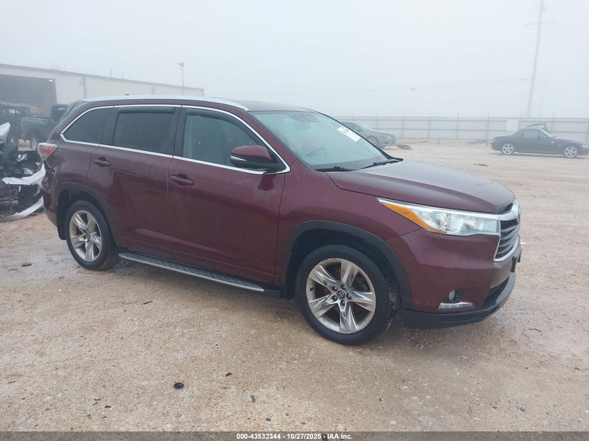 2016 TOYOTA HIGHLANDER LIMITED V6 - 5TDYKRFH3GS163506