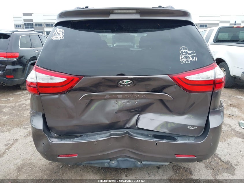 2015 TOYOTA SIENNA XLE 8 PASSENGER 5TDYK3DC6FS596031