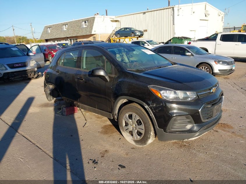 2018 CHEVROLET TRAX LS - 3GNCJKSB8JL394329