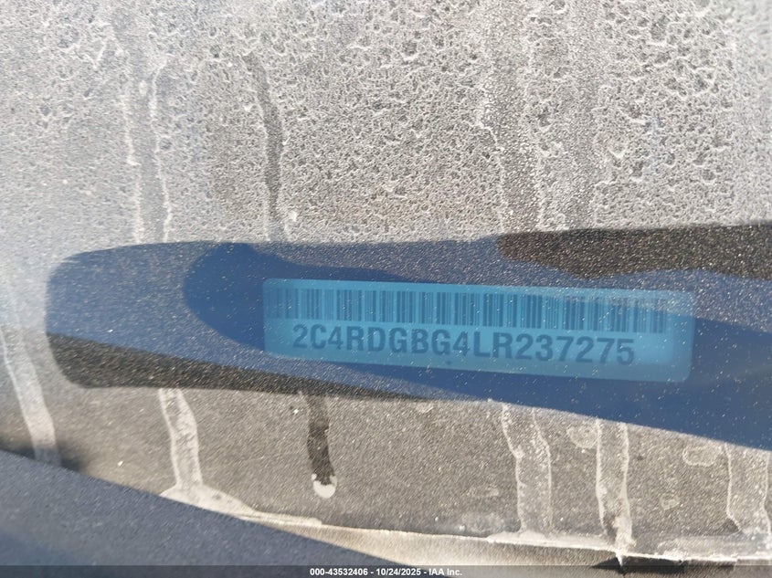 2020 DODGE GRAND CARAVAN SE PLUS 2C4RDGBG4LR237275