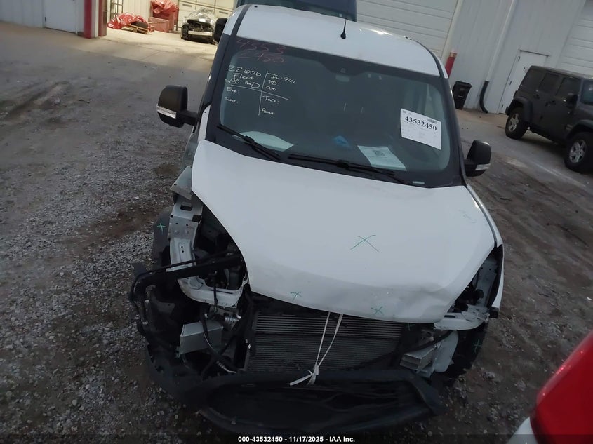 2022 Ram Promaster City Cargo Van VIN: ZFBHRFAB1N6Y47256 Lot: 43532450