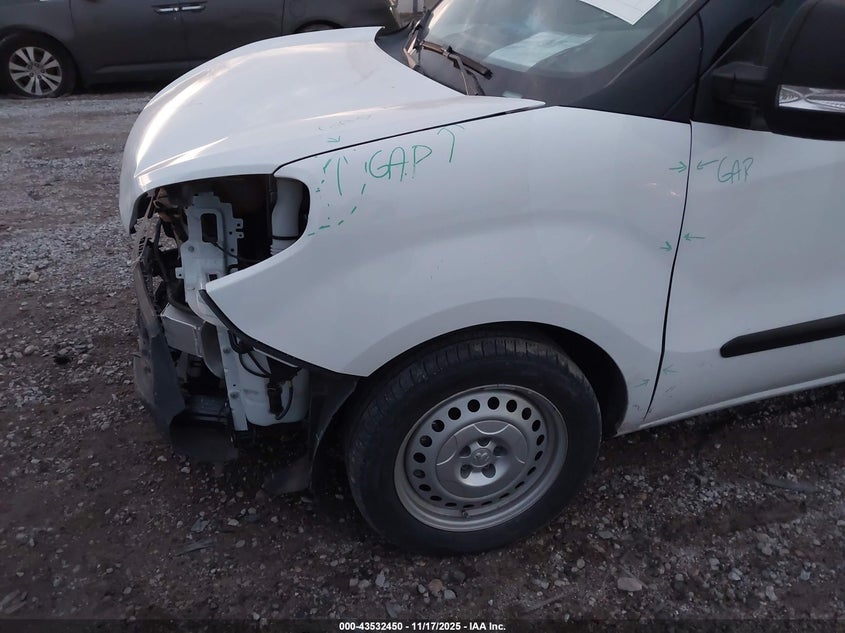 2022 Ram Promaster City Cargo Van VIN: ZFBHRFAB1N6Y47256 Lot: 43532450