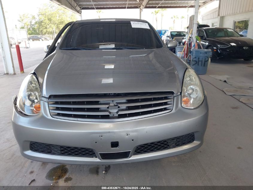 2006 Infiniti G35X VIN: JNKCV51F76M612825 Lot: 43532671