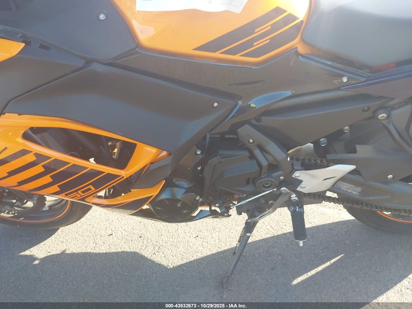 2025 Kawasaki Ex650 P VIN: ML5EXEP11SDAF9236 Lot: 43532673