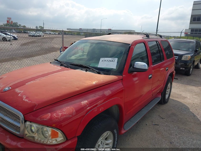 2001 Dodge Durango VIN: 1B4HS28Z31F508678 Lot: 43532682