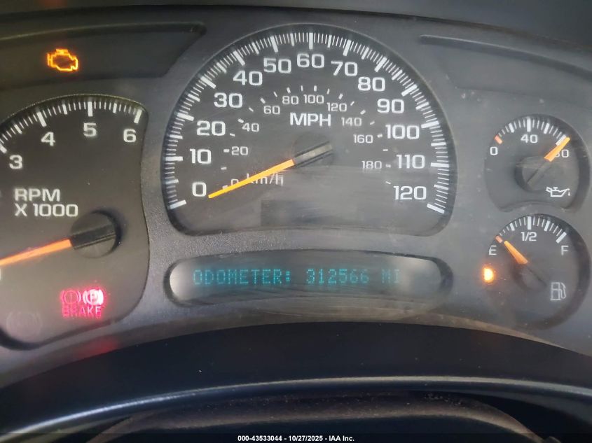 2005 GMC Sierra 2500Hd Work Truck VIN: 1GTHK29UX5E262374 Lot: 43533044