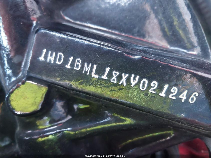 1999 Harley-Davidson Flstf VIN: 1HD1BML18XY021246 Lot: 43533240