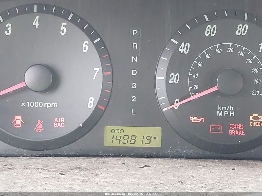 2004 Hyundai Elantra Gls/Gt VIN: KMHDN46D64U725536 Lot: 43533293