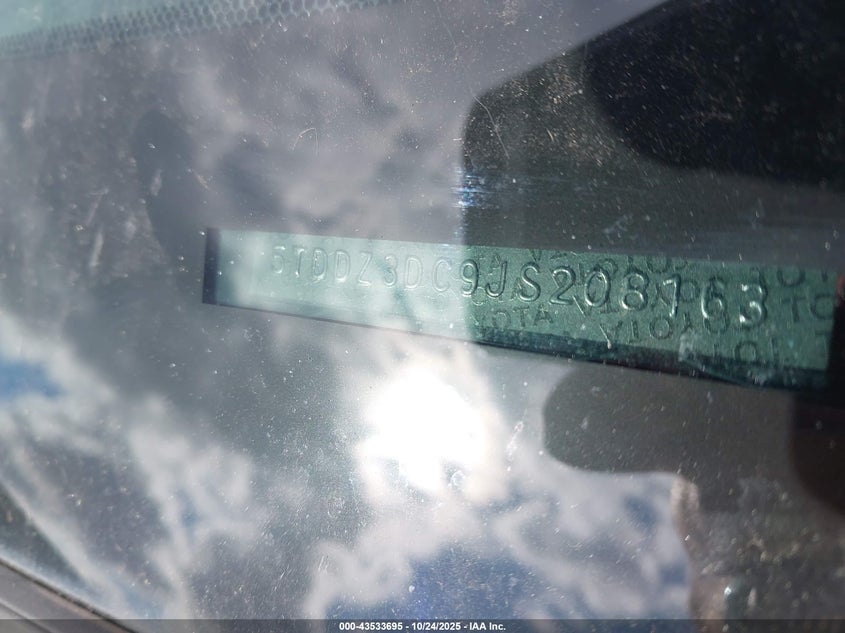 2018 TOYOTA SIENNA LIMITED PREMIUM 7 PASSENGER 5TDDZ3DC9JS208163