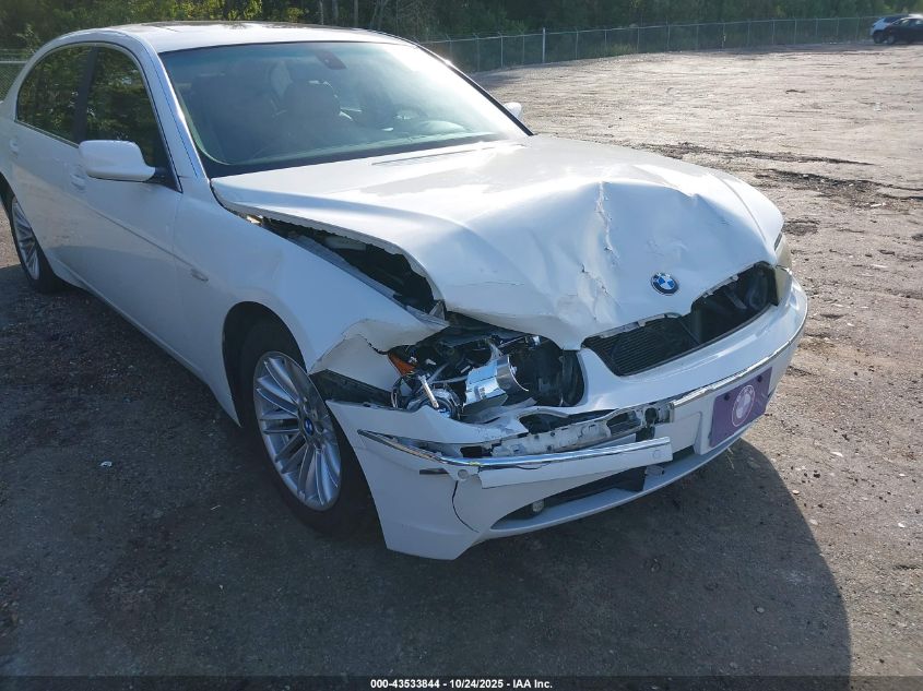 2004 BMW 745Li VIN: WBAGN63544DS54493 Lot: 43533844