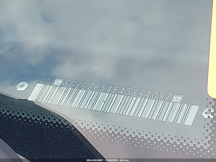 2004 Saturn Vue V6 VIN: 5GZCZ63464S854097 Lot: 43533967