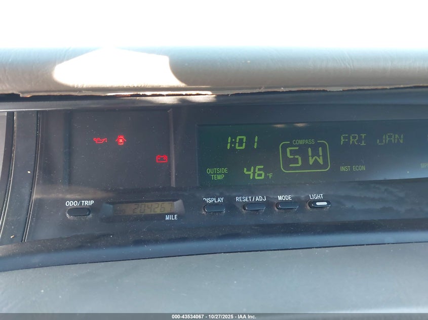 4T1BF28B0YU024467 2000 TOYOTA AVALON photo no. 7