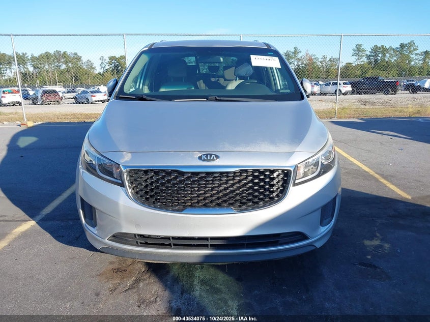 2016 KIA SEDONA LX KNDMB5C10G6198051
