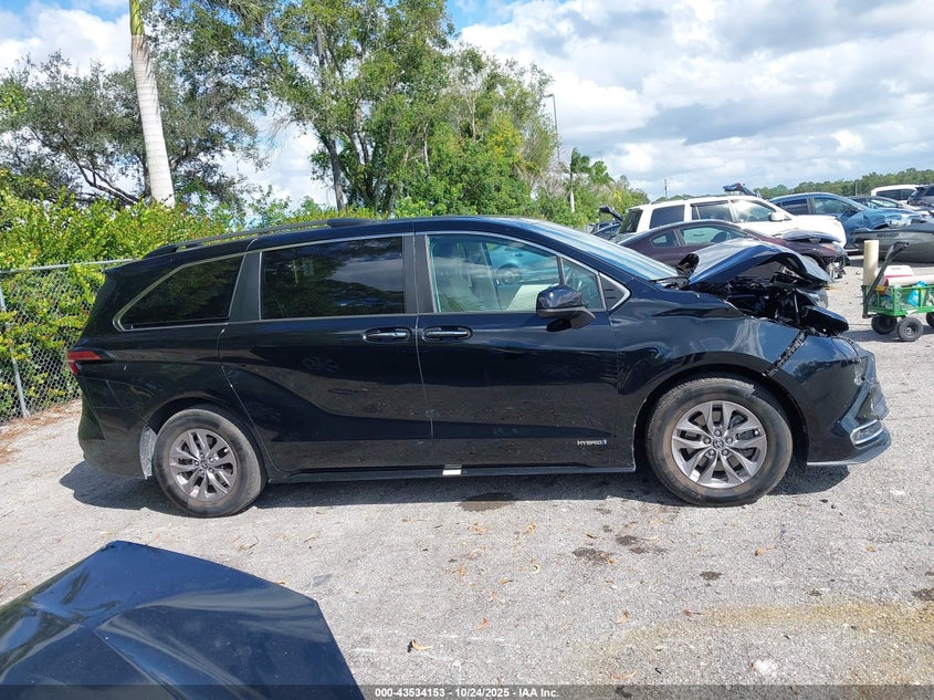 2021 Toyota Sienna Xle VIN: 5TDJRKEC0MS046195 Lot: 43534153