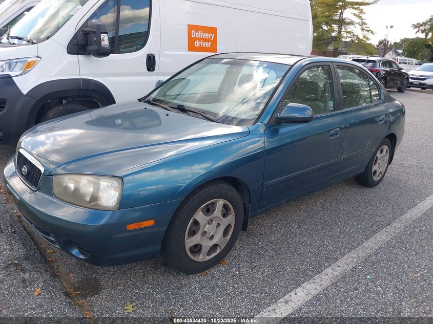KMHDN45DX1U121291 2001 HYUNDAI ELANTRA photo no. 2