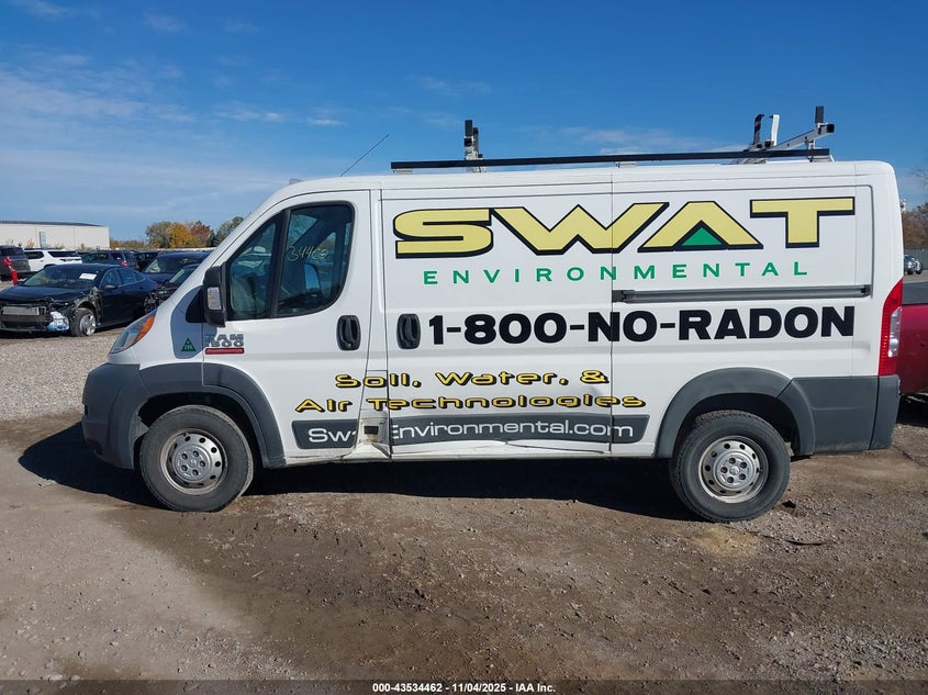 2018 Ram Promaster 1500 Low Roof 136 Wb VIN: 3C6TRVAG5JE134675 Lot: 43534462