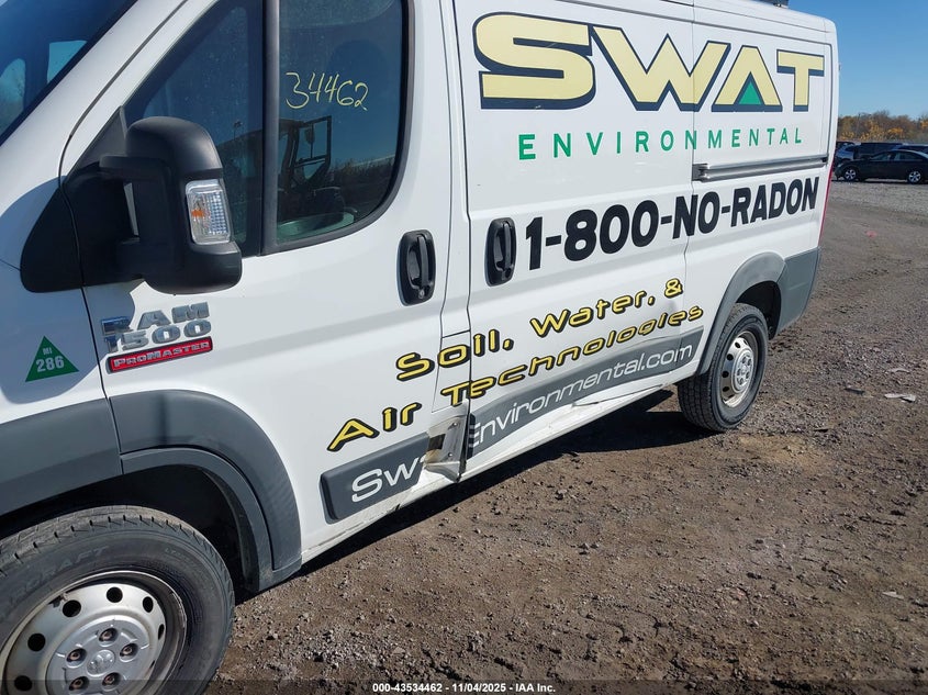 2018 Ram Promaster 1500 Low Roof 136 Wb VIN: 3C6TRVAG5JE134675 Lot: 43534462