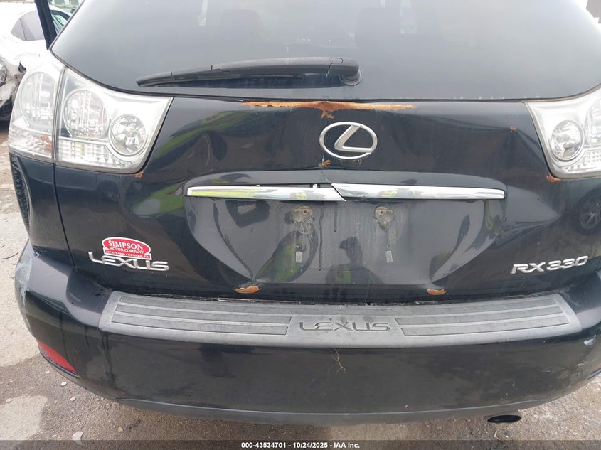 2005 Lexus Rx 330 VIN: 2T2HA31U85C057767 Lot: 43534701